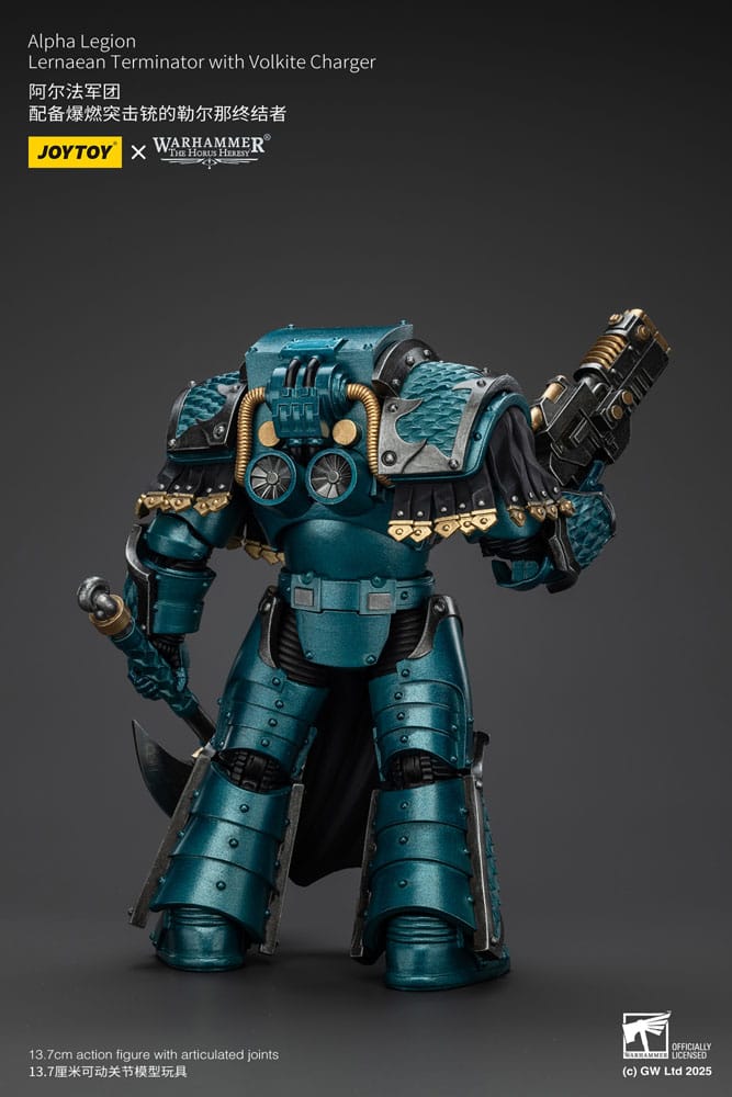 Warhammer The Horus Heresy Figura Alpha Legion Lernaean Terminator With Volkite Charger 20 cm