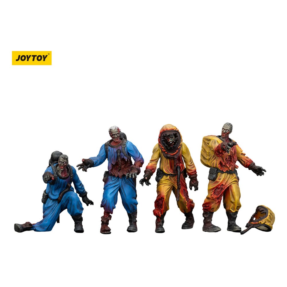 Zombie Pack de 4 Figuras Dark Source Biochemical Lab Team 8 cm Frikytopia