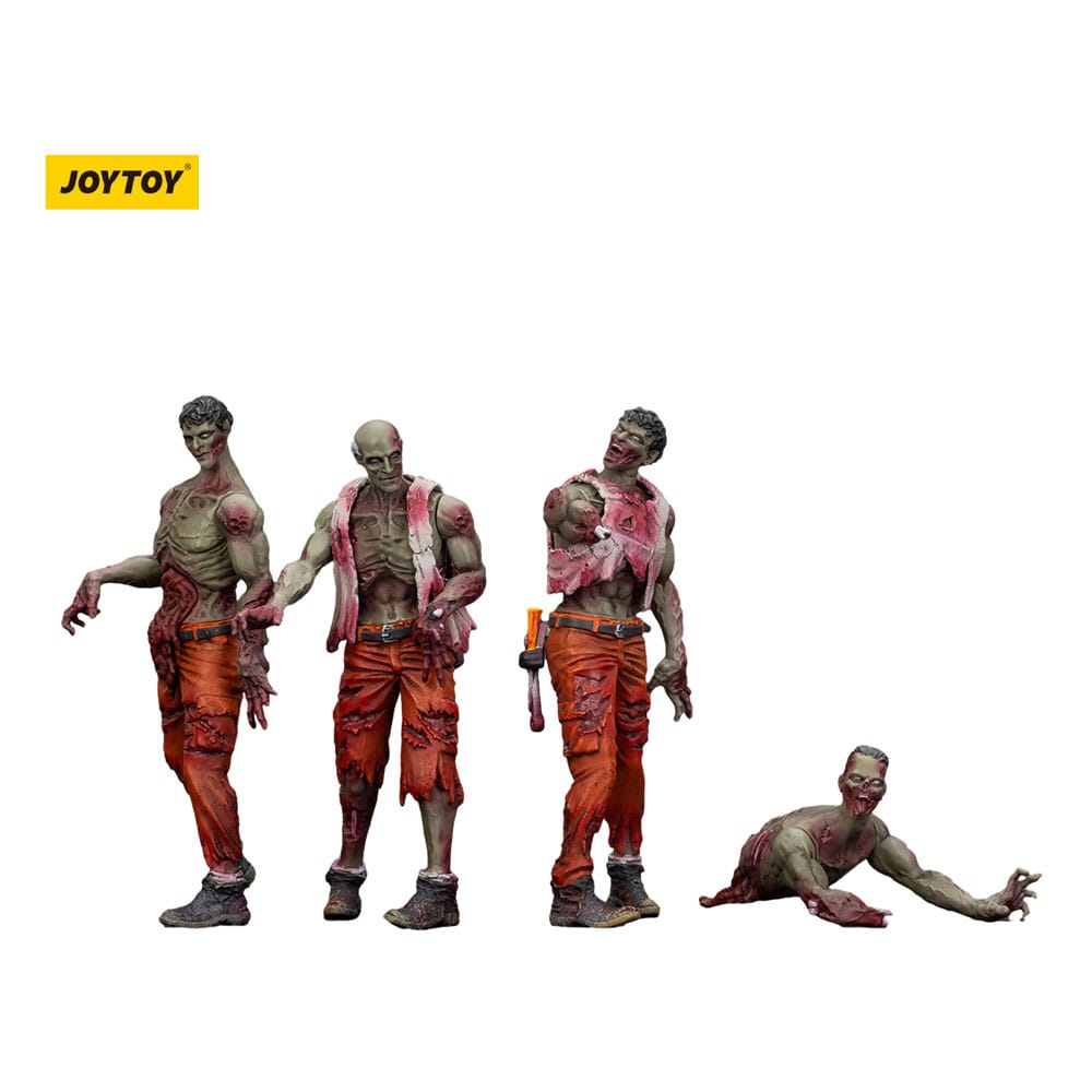 Zombie Pack de 4 Figuras Dark Source Mechanic Team 8 cm Frikytopia
