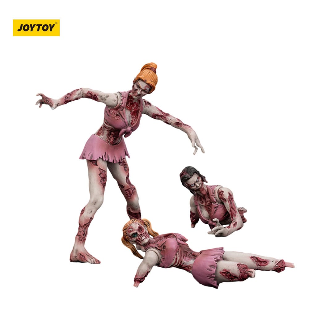 Zombie Pack de 3 Figuras Dark Source Cheer Leaders 8 cm Frikytopia