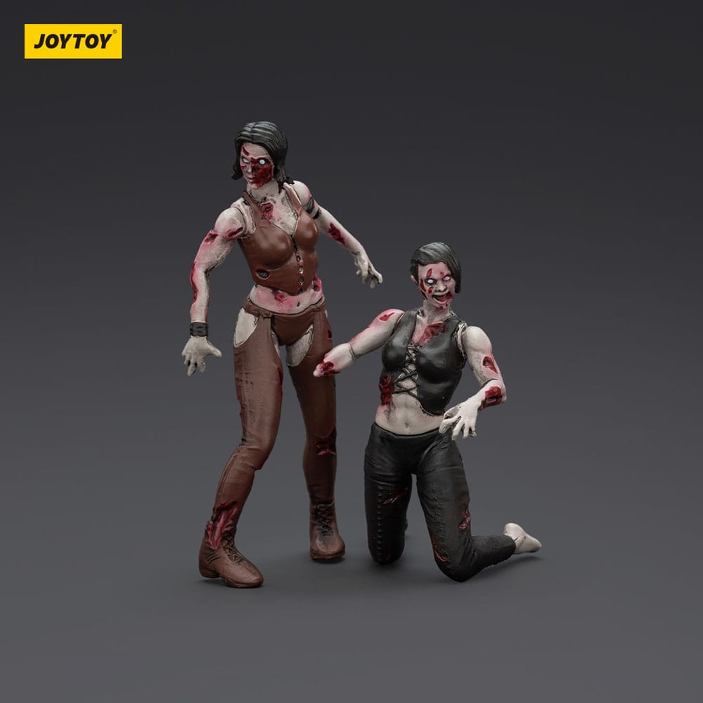 Zombie Pack de 2 Figuras Dark Source Female Wrestlers 8 cm