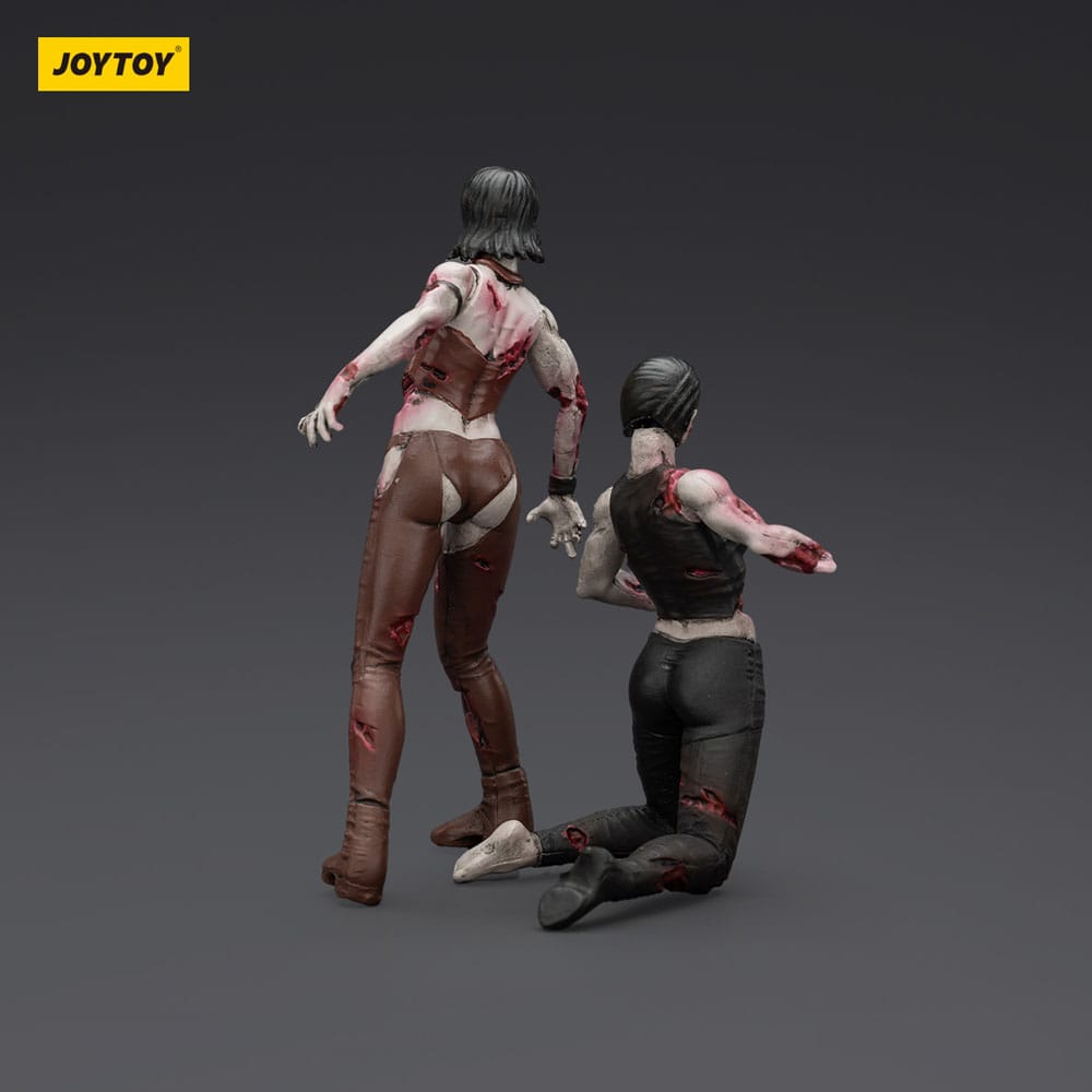 Zombie Pack de 2 Figuras Dark Source Female Wrestlers 8 cm