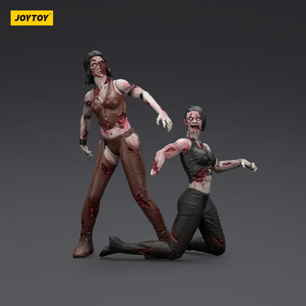 Zombie Pack de 2 Figuras Dark Source Female Wrestlers 8 cm