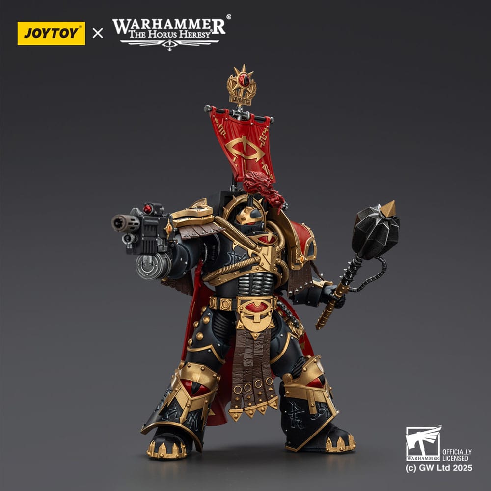 Warhammer 40,000: Sons Of Horus Figura Legion Cataphractii Praetorwith Combi-Melta And Power Maul 14 cm