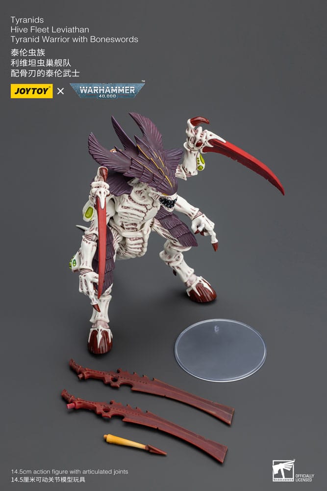 Warhammer 40k Figura 1/18 Tyranids Hive Fleet Leviathan Tyranid Warrior With Boneswords 12 cm