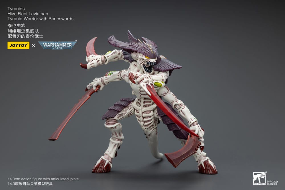 Warhammer 40k Figura 1/18 Tyranids Hive Fleet Leviathan Tyranid Warrior With Boneswords 12 cm