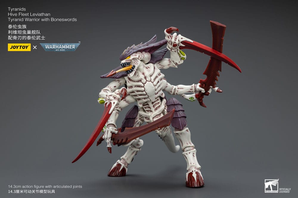 Warhammer 40k Figura 1/18 Tyranids Hive Fleet Leviathan Tyranid Warrior With Boneswords 12 cm