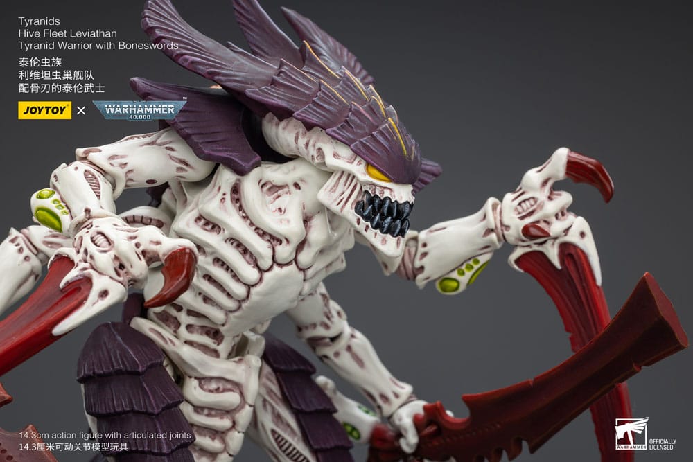 Warhammer 40k Figura 1/18 Tyranids Hive Fleet Leviathan Tyranid Warrior With Boneswords 12 cm