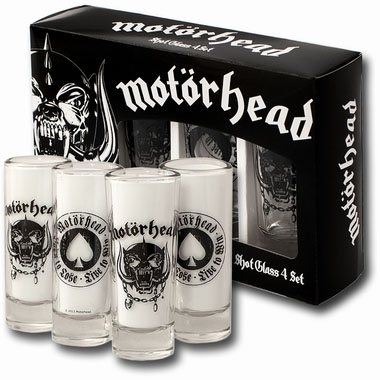 Motörhead Pack de 4 Vasos de Chupitos Frikytopia