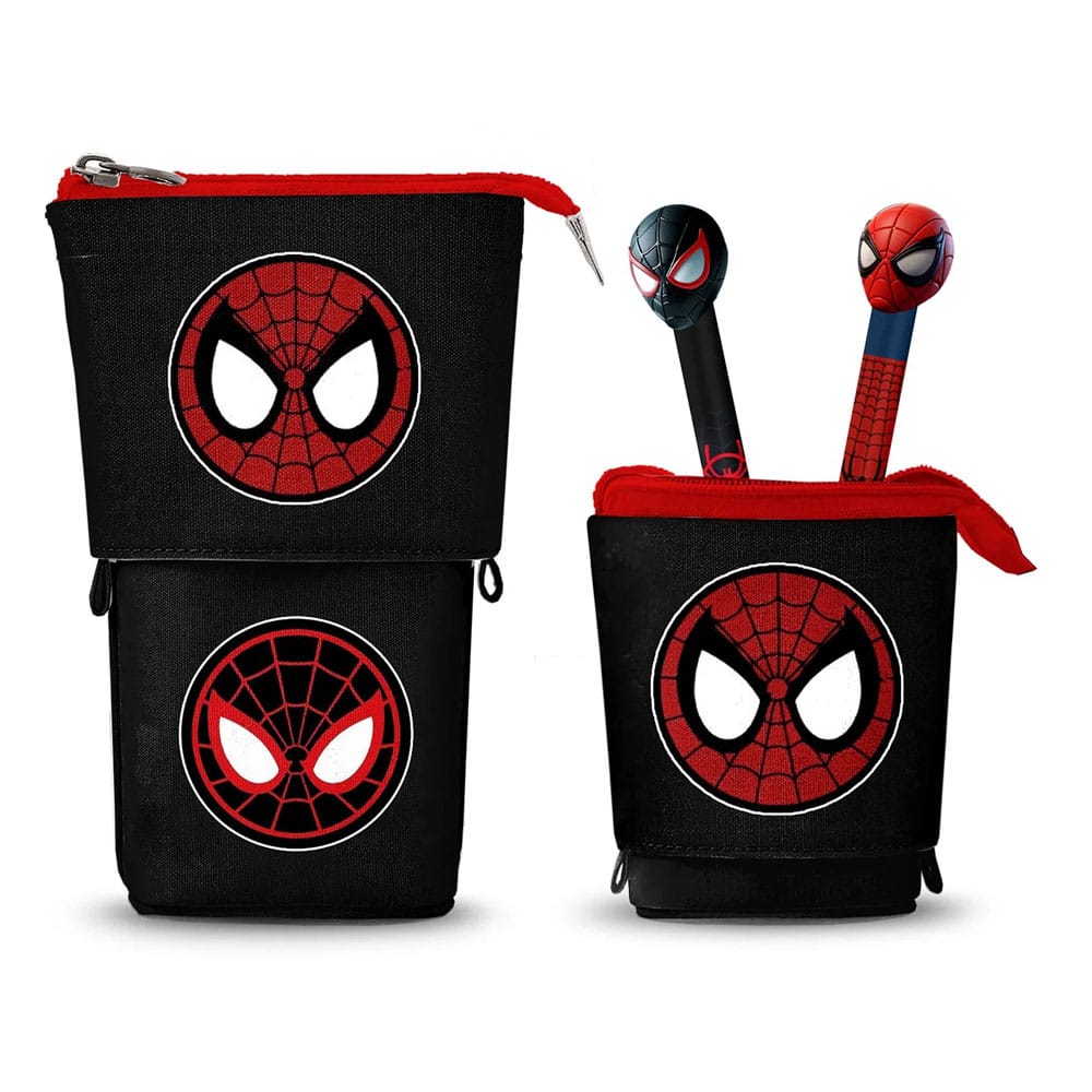 Spider-Man Estuche Pop Up con 2 bolígrafos de gel borrable Frikytopia
