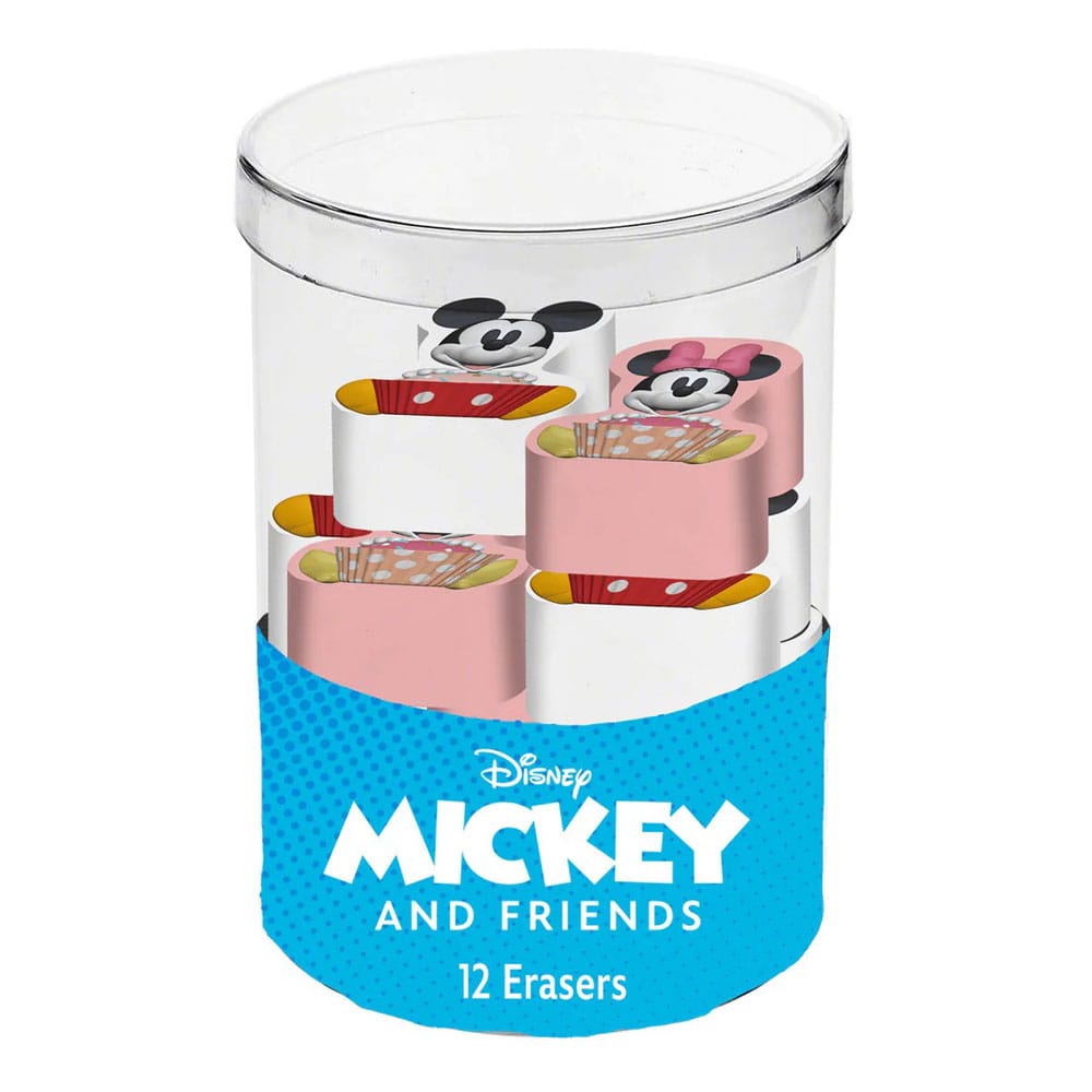 Mickey & Minnie Pack de 12 Gomas de Borrar
