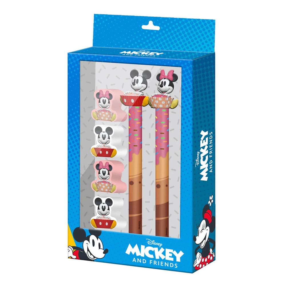 Mickey & Minnie Pack de 6 Set de Escritura