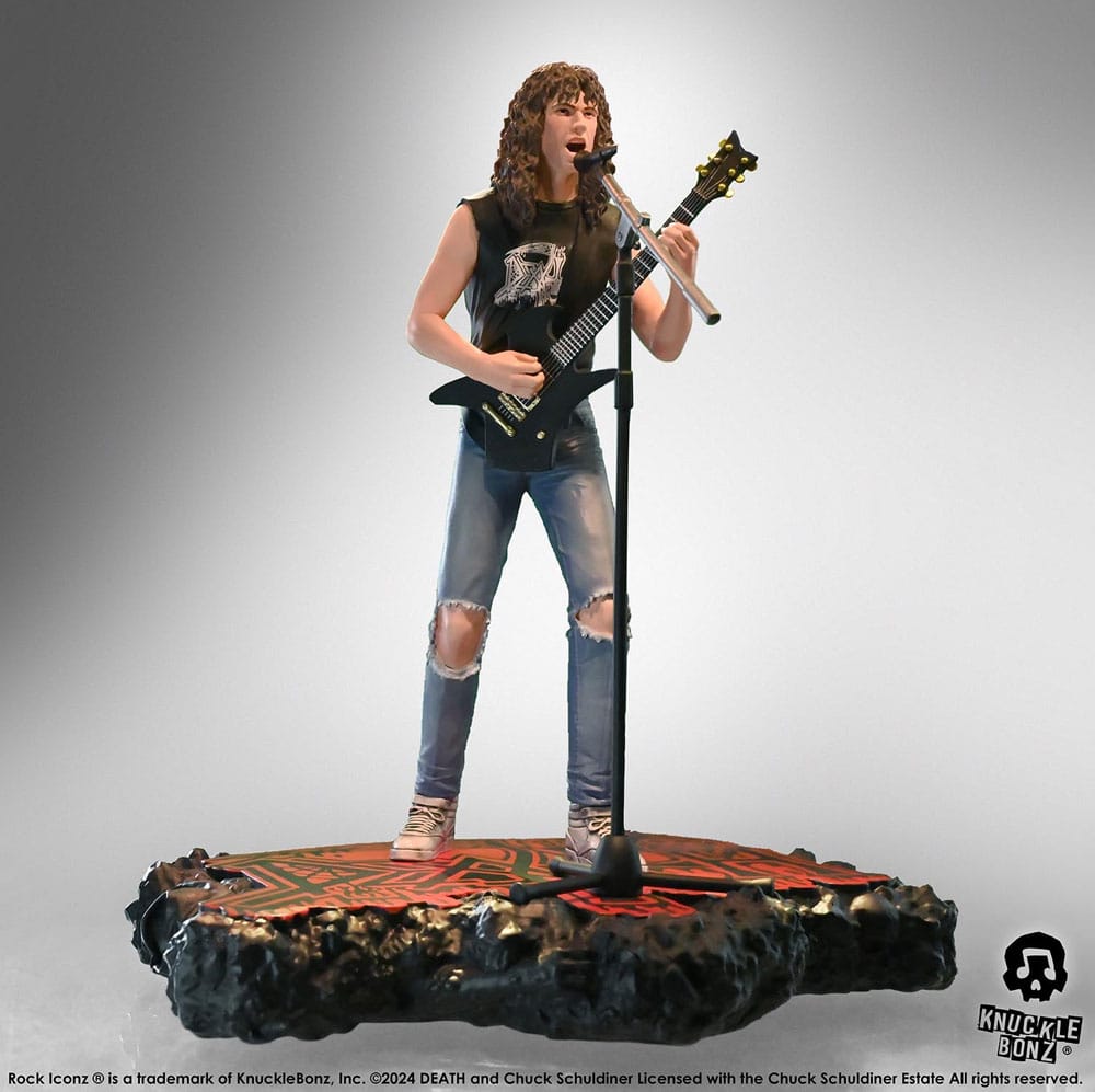 Death Estatua Rock Iconz Chuck Schuldiner II 22 cm Frikytopia