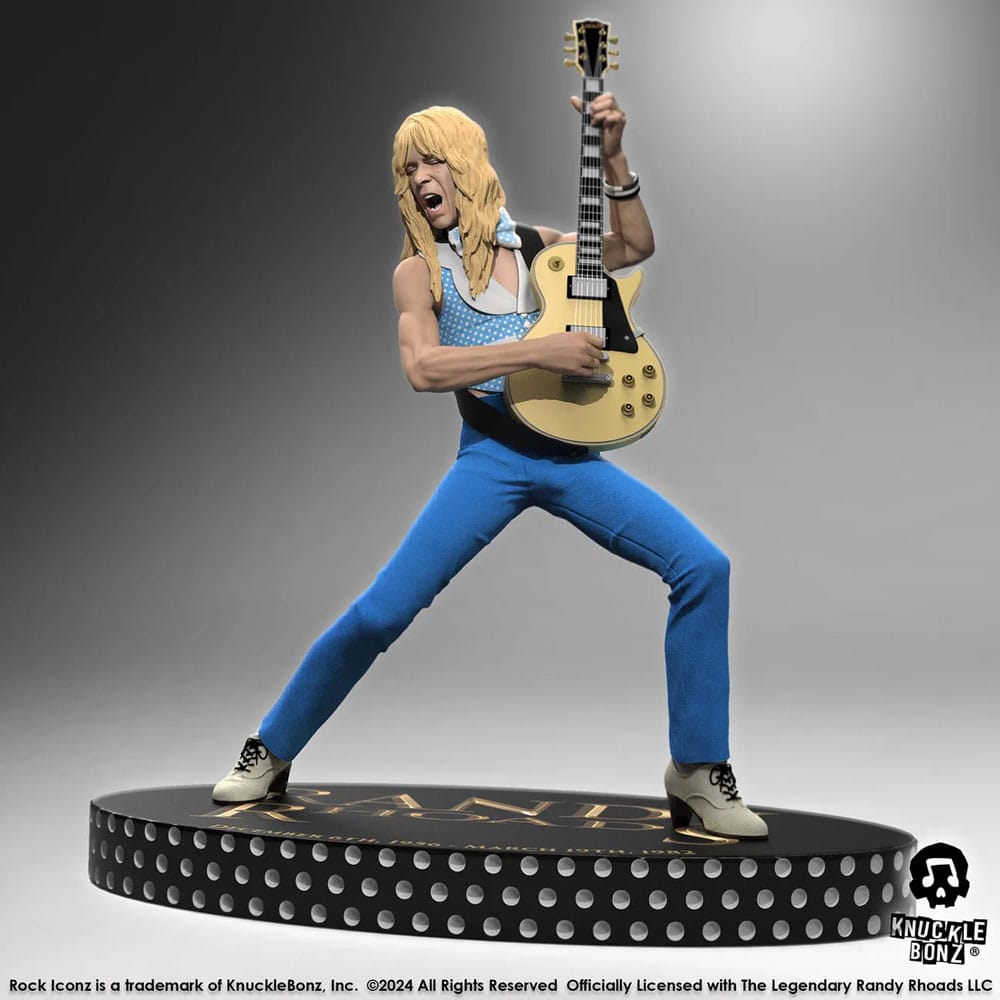 Randy Rhoads IV Estatua Rock Iconz The Early Years Blue Version 24 cm Frikytopia