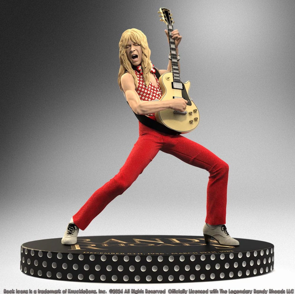 Randy Rhoads IV Estatua Rock Iconz The Early Years Red Version 24 cm Frikytopia