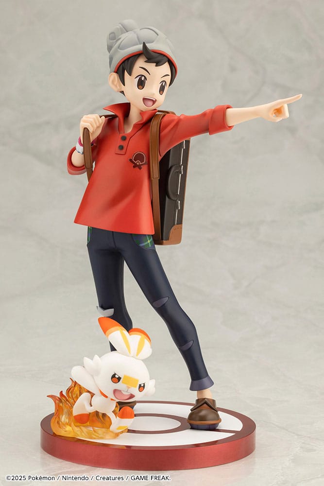Pokémon Estatua ARTFXJ PVC 1/8 Victor & Scorbunny 21 cm Frikytopia