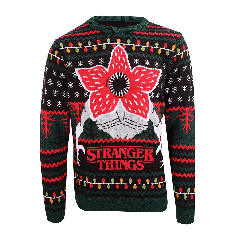 Stranger Things Sweatshirt Christmas Jumper Demogorgon talla S Frikytopia
