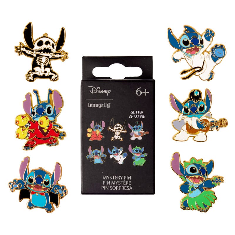 Disney by Loungefly Chapas esmaltadas Blind Box Web Stitch Surtido (12)