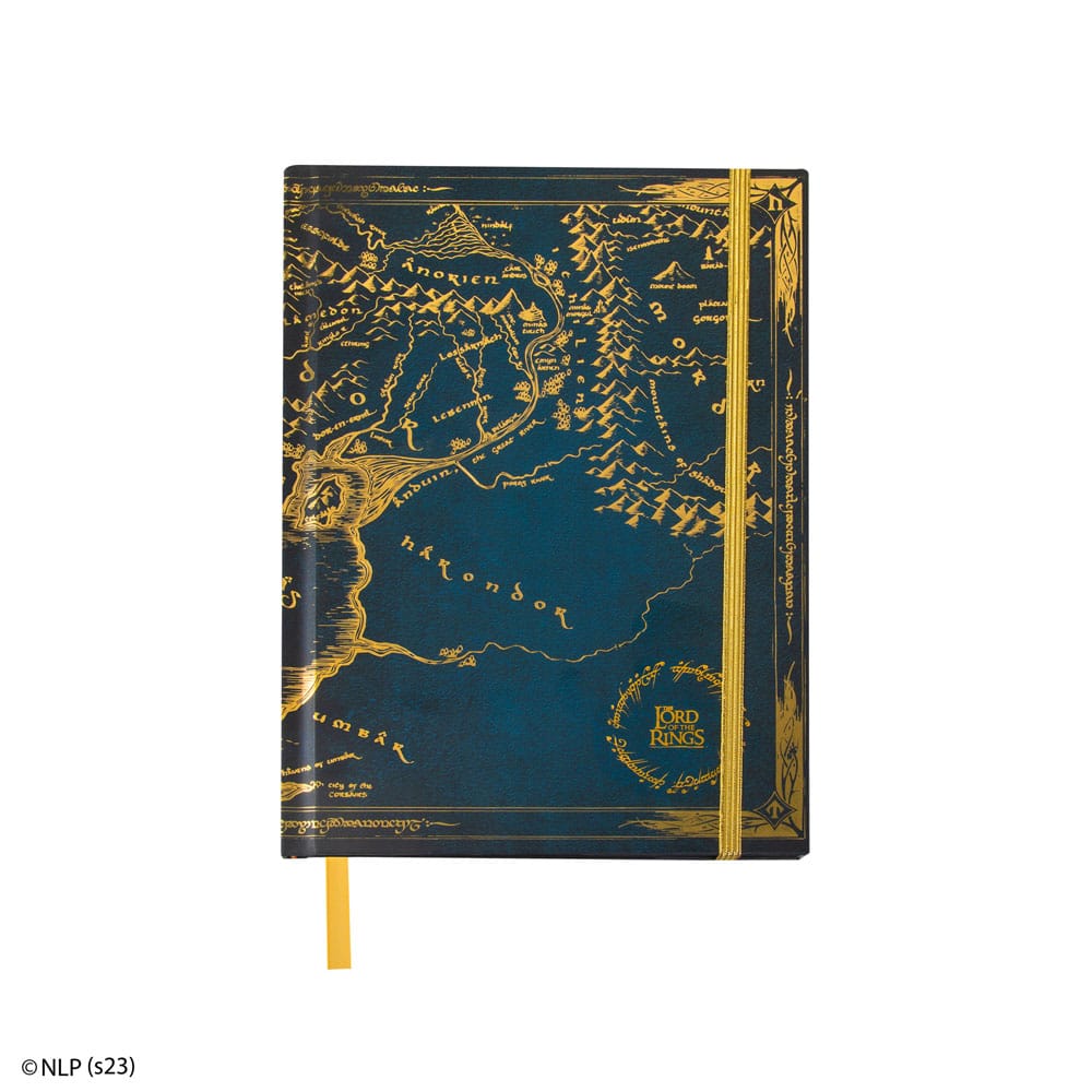 El Señor de los Anillos Libreta Map Of Middle Earth