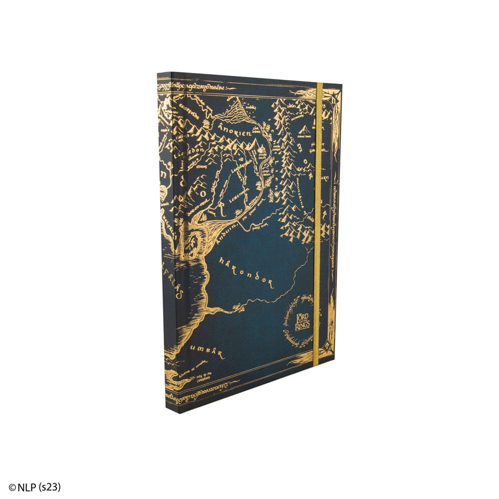 El Señor de los Anillos Libreta Map Of Middle Earth