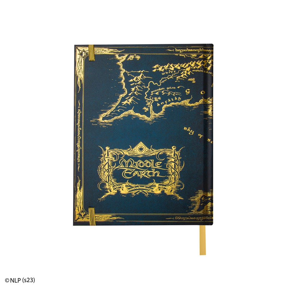 El Señor de los Anillos Libreta Map Of Middle Earth