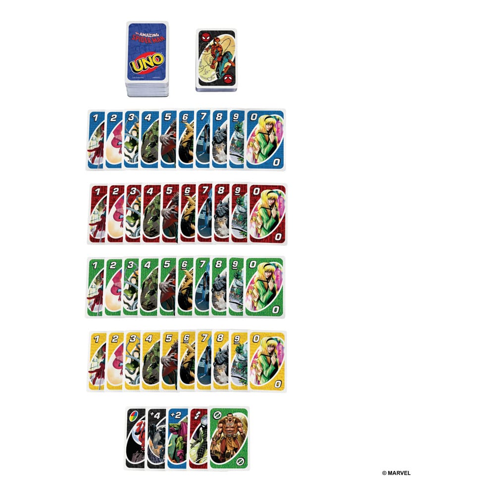 The Amazing Spider-Man Juego de Cartas UNO