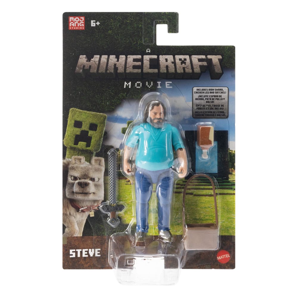 Una Película de Minecraft Figura Steve 10 cm