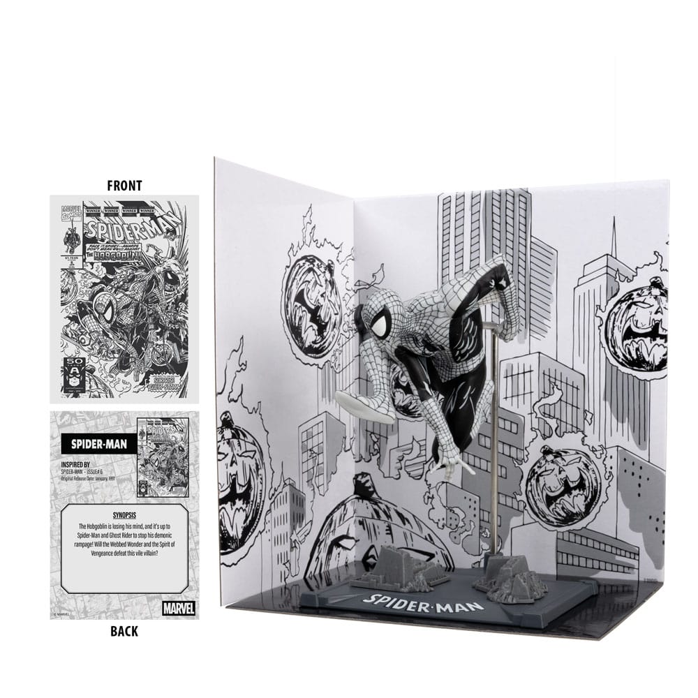 Marvel Collection Estatua PVC 1/10 Spider-Man (Spider-Man #6)(Line Art)(Gold Label) 10 cm