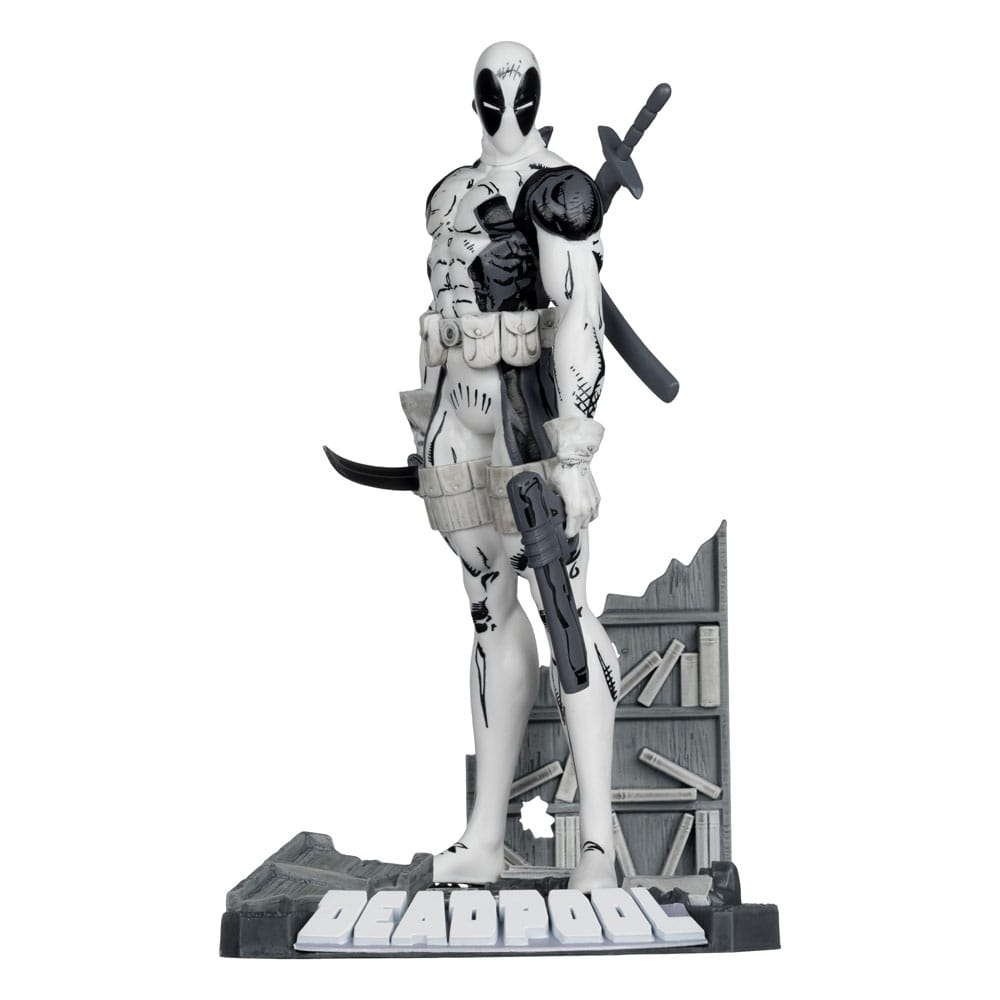 Marvel Collection Estatua PVC 1/10 Deadpool (The New Mutants #98) (Line Art) (Gold Label) 17 cm Frikytopia
