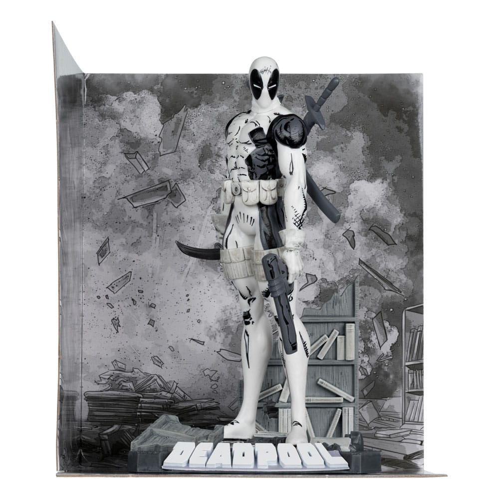 Marvel Collection Estatua PVC 1/10 Deadpool (The New Mutants #98) (Line Art) (Gold Label) 17 cm