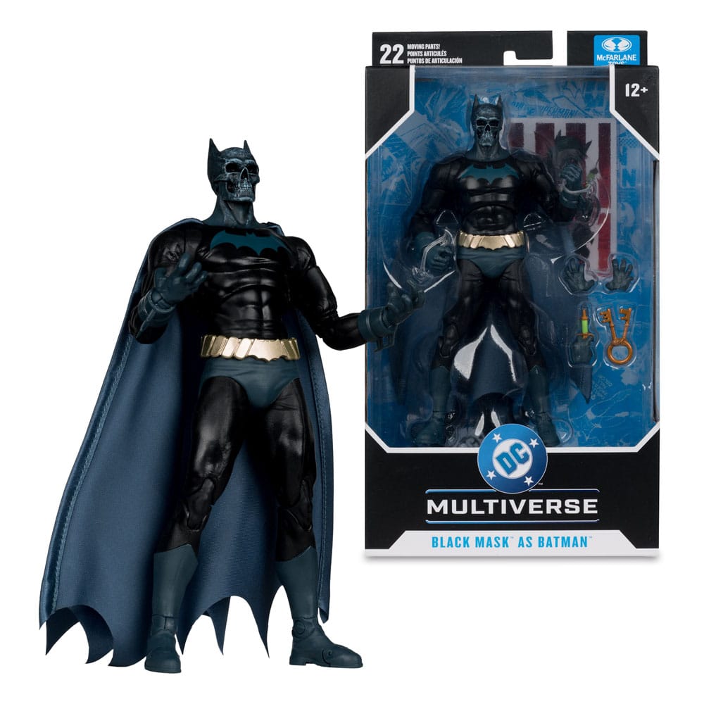 DC Multiverse Figura Black Mask As Batman (Beneath The Mask) 18 cm