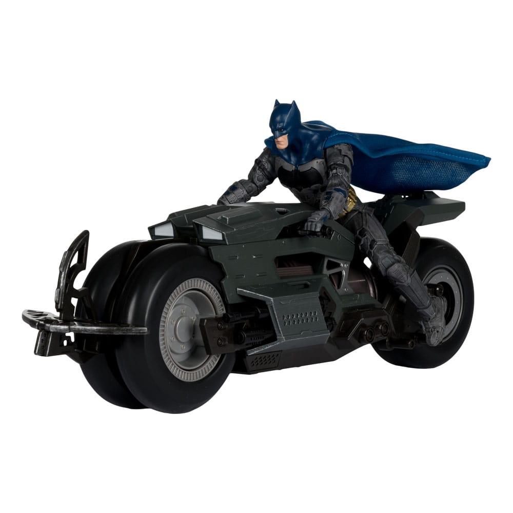 The Flash DC Multiverse Vehículo Batcycle With Batman