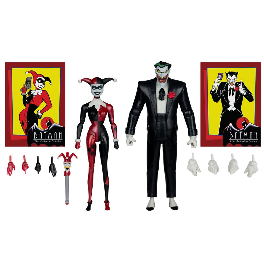 Batman: la Serie Animada DC Direct Figuras Harley Quinn & The Joker (Mad Love) (Gold Label) 18 cm