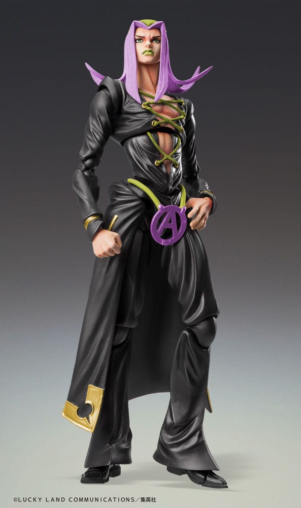 JoJo's Bizarre Adventure Part 5 Figura Super Action Chozokado Leone Abbacchio Black Ver. 16 cm