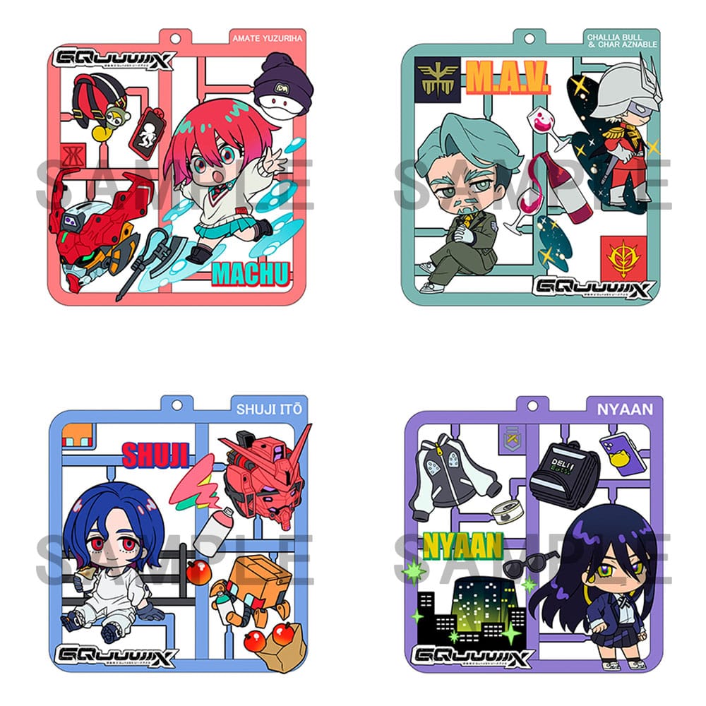 Mobile Suit Gundam GQuuuuuuX Colgantes Retro Mascot Surtido (4) Frikytopia