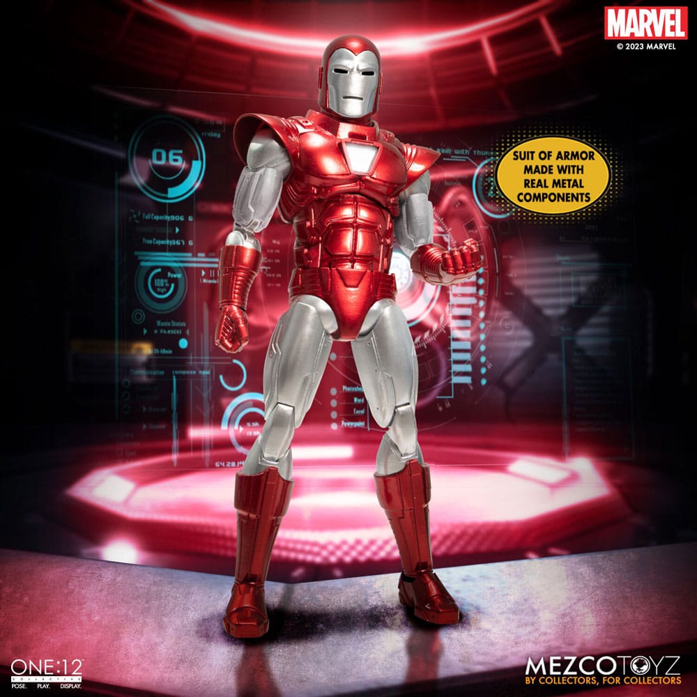 Marvel Figura 1/12 Iron Man (Silver Centurion Edition) 16 cm Frikytopia