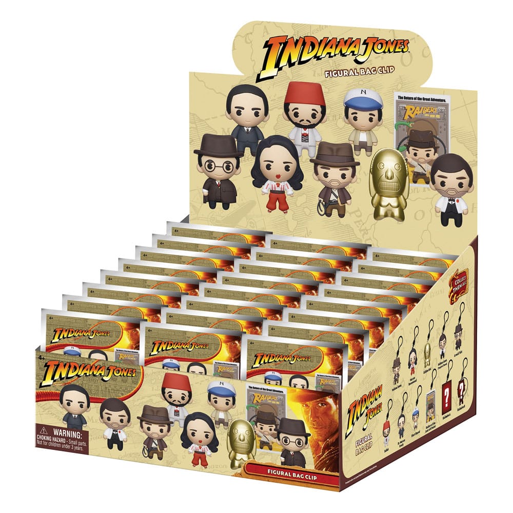 Indiana Jones Colgantes PVC 3D Expositor (24) Frikytopia