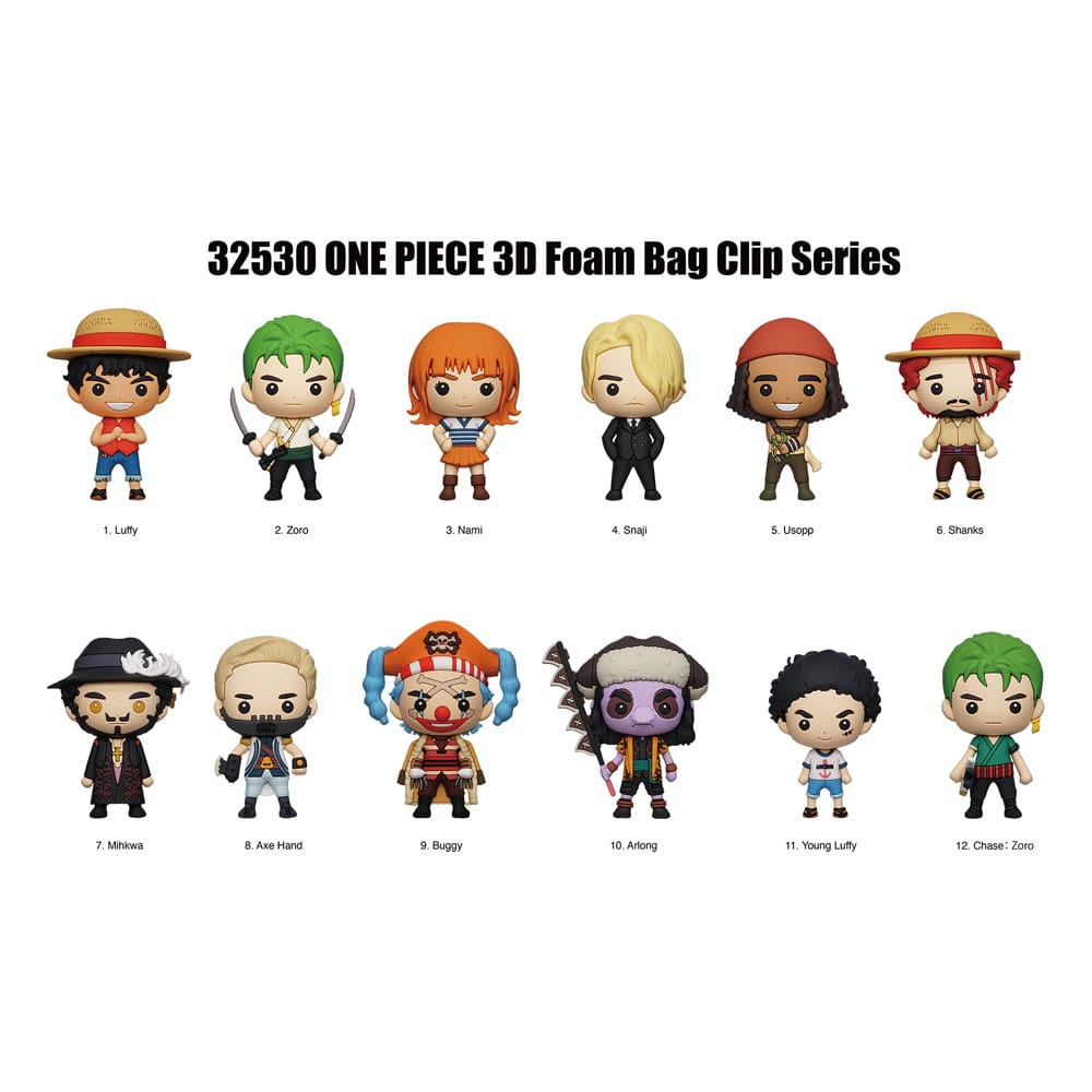 One Piece Colgantes PVC 3D Netflix Series 1 Expositor (24) Frikytopia