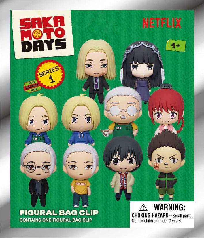 Sakamoto Days Colgantes PVC 3D Series 1 Expositor (24)