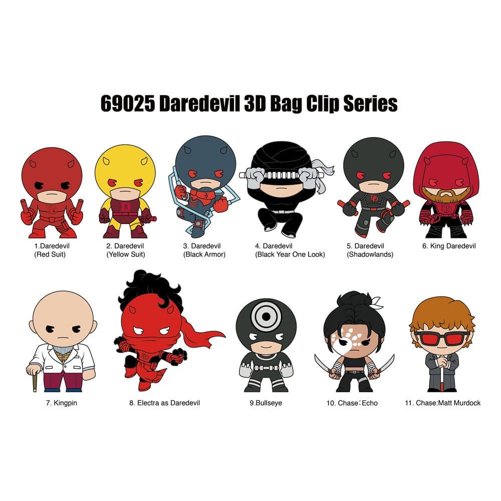 Daredevil Colgantes PVC 3D Expositor Classic (24)
