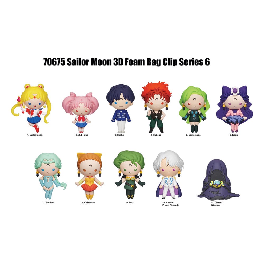 Sailor Moon Colgantes PVC 3D Expositor Series 6 (24) Frikytopia