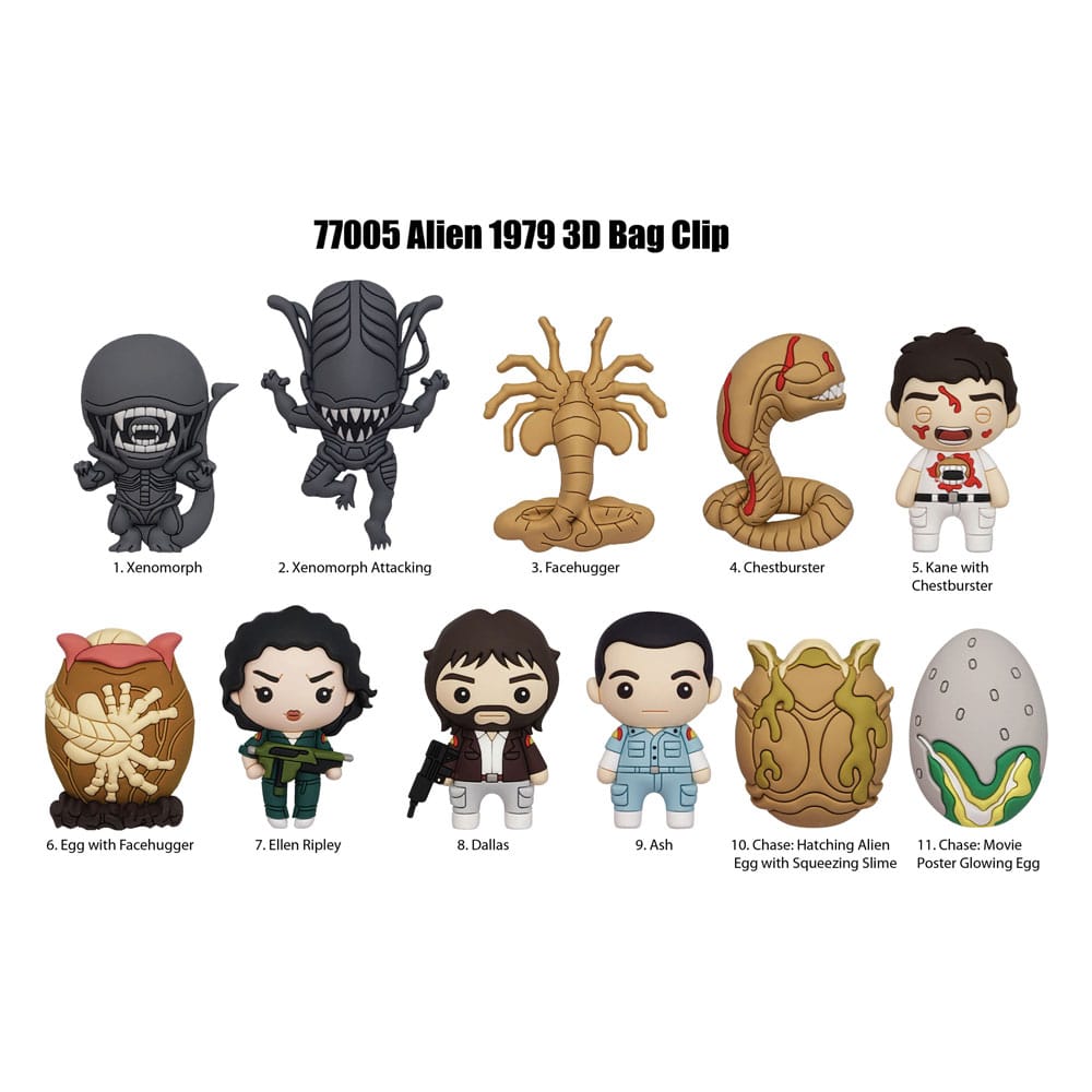 Alien Colgantes PVC 3D Series 1 Expositor (24) Frikytopia