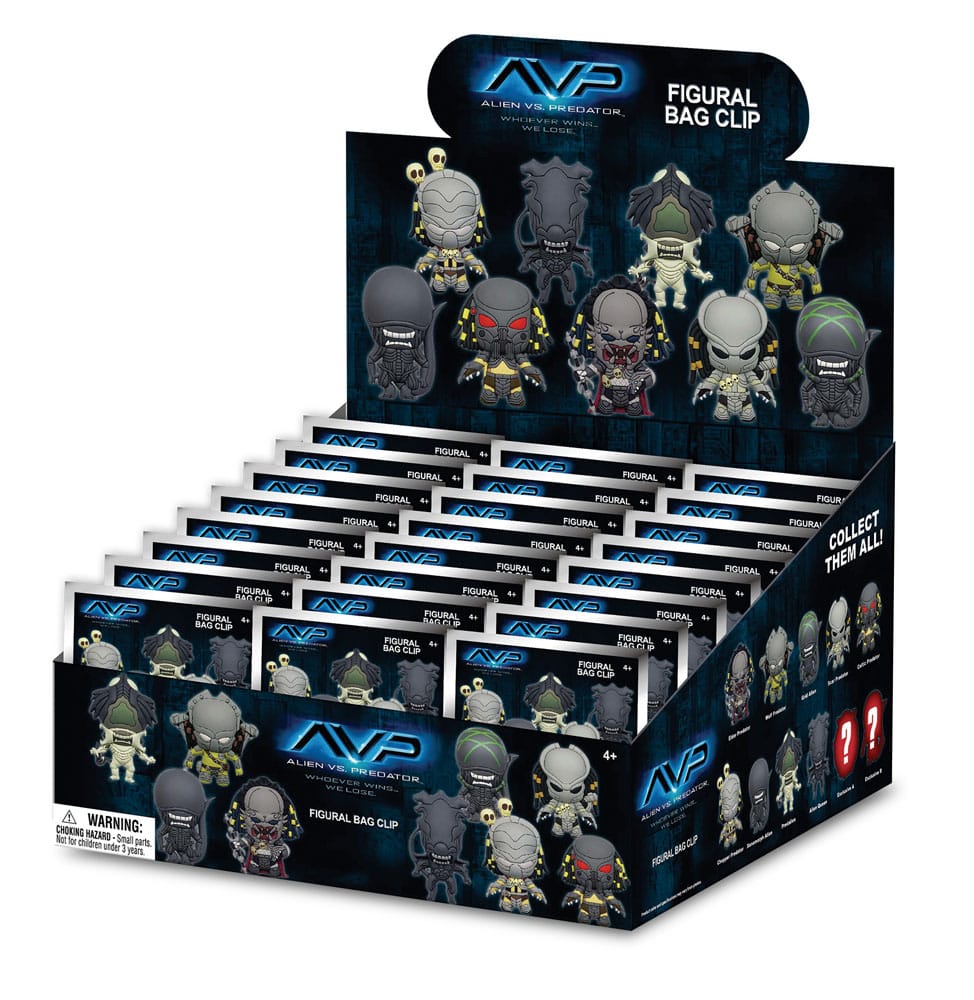 Alien vs. Predator Colgantes PVC 3D Expositor (24)
