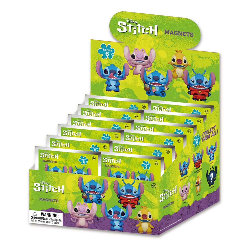Lilo & Stitch Imáns Stitch 3D Series 6 Blind Pack Expositor (12) Frikytopia