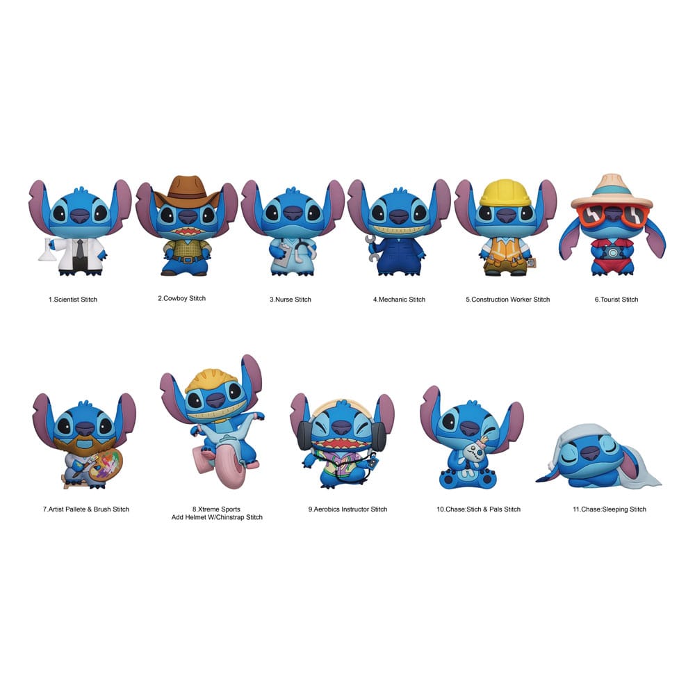 Lilo & Stitch Colgantes PVC 3D Series 6 Expositor (24) Frikytopia