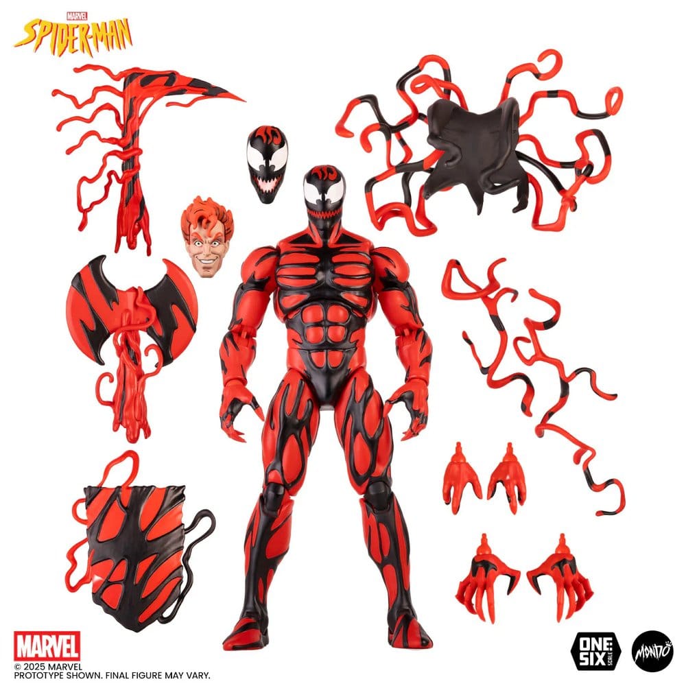Spider-Man: The Animated Series Figura 1/6 Carnage Regular Edition 33 cm