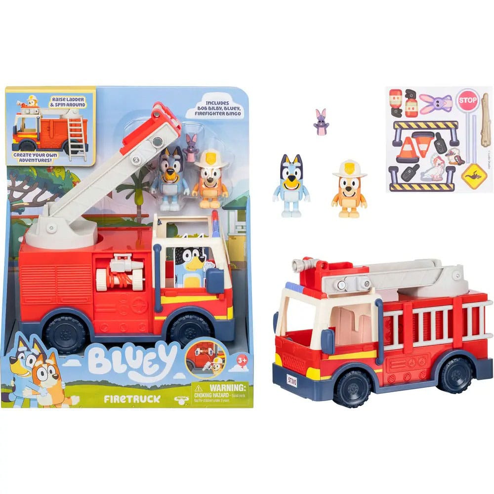 Bluey Set de juego Minifiguras Bluey Camión de bomberos