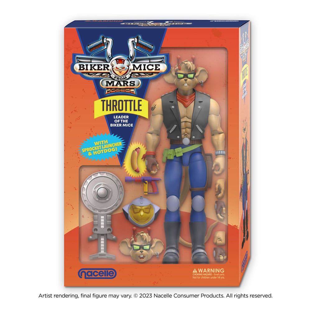 Los motorratones de Marte Figura Throttle 18 cm
