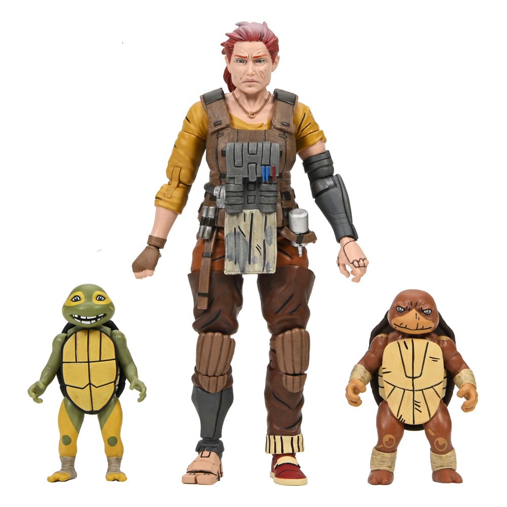 Tortugas Ninja (The Last Ronin The Lost Years) Figura Synja Grammy April with Baby Yi & Moja 18 cm Frikytopia
