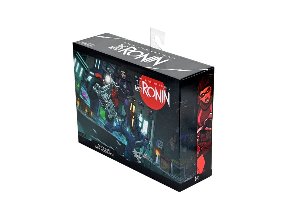 Tortugas Ninja (The Last Ronin The Lost Years) Figura Casey Marie with Last Ronin Motorcycle 18 cm